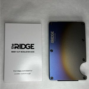 Burnt Titanium Ridge Wallet. Brand New. 100% Scratch free.